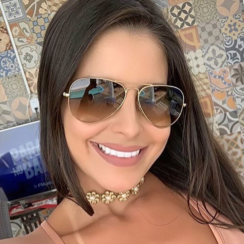 Photo Booth Frame - Retro Fashion Metal Oval Frame Sunglasses