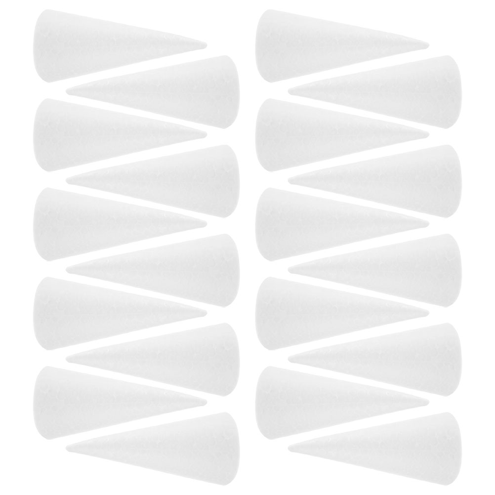 Cotton Candy Cone - 20pcs Polystyrene Foam Cones, Christmas Tree