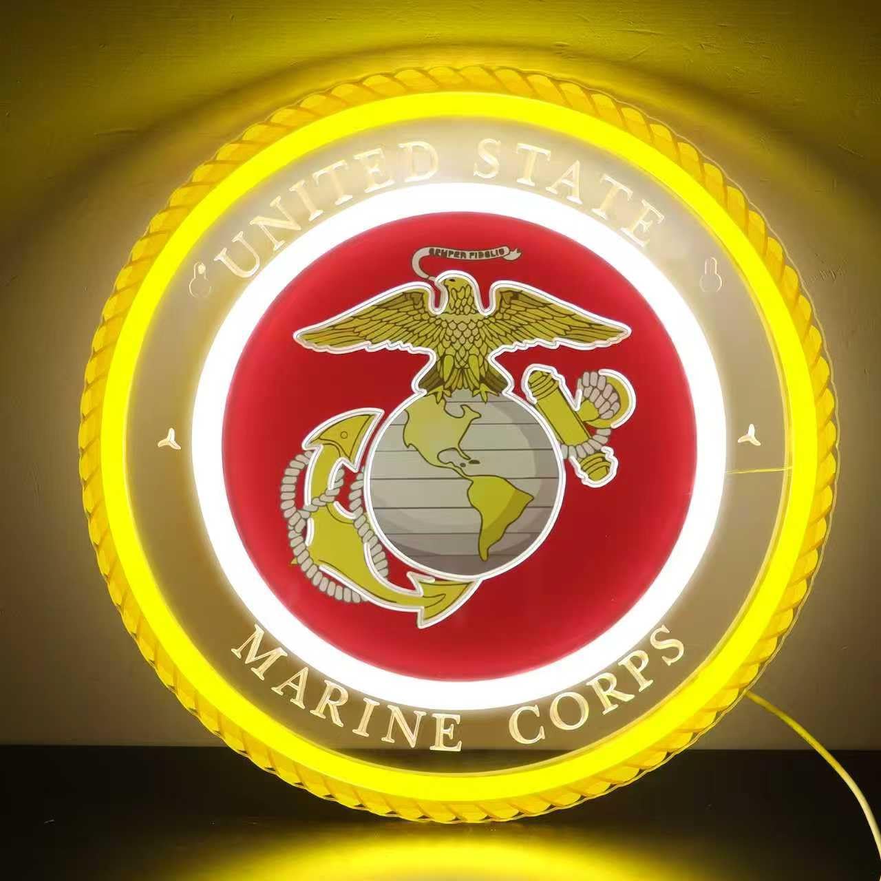 Neon Sign Party - Military-themed Neon Light Veteran Neon Sign