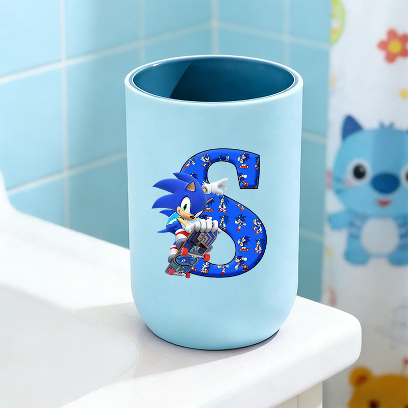 Event Z - Sonics Blue Water Cup A-Z Cartoon