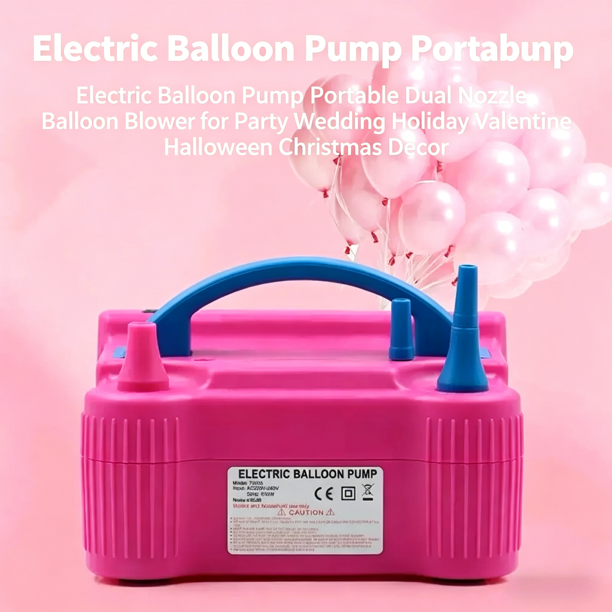 Balloon Pump Hand - Portable Electric Balloon Blower Pump -