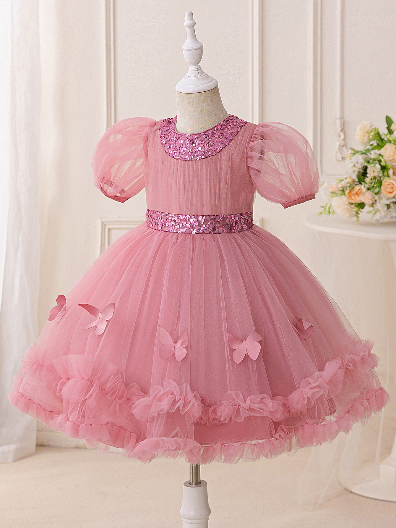 Elegant Sequin Party Girls Dre - Glitter Tablecloth 评论和价格