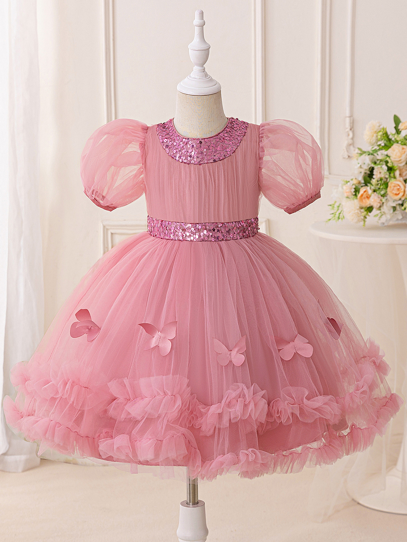 Elegant Sequin Party Girls Dre - Glitter Tablecloth 评论和价格