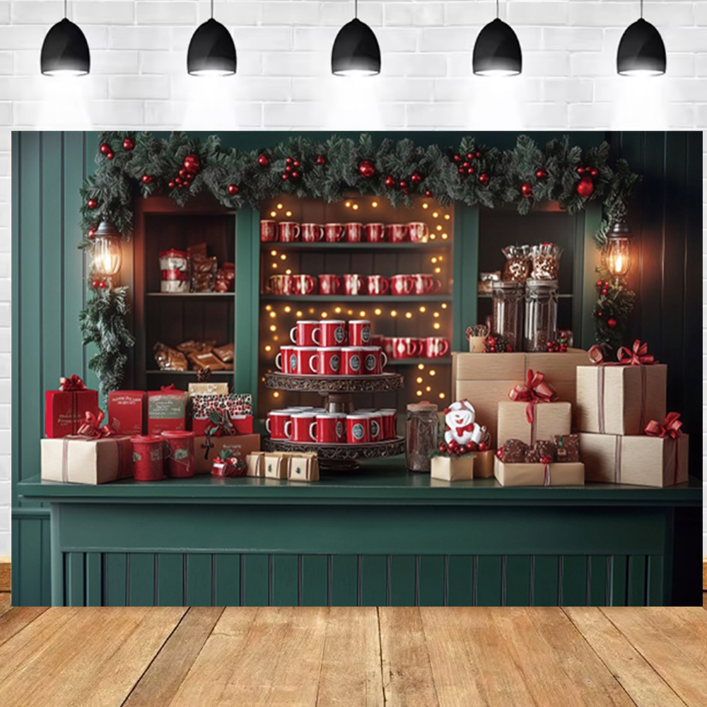 Christmas Photography Backdrop - Dessert Table Backdrop 评论和价格