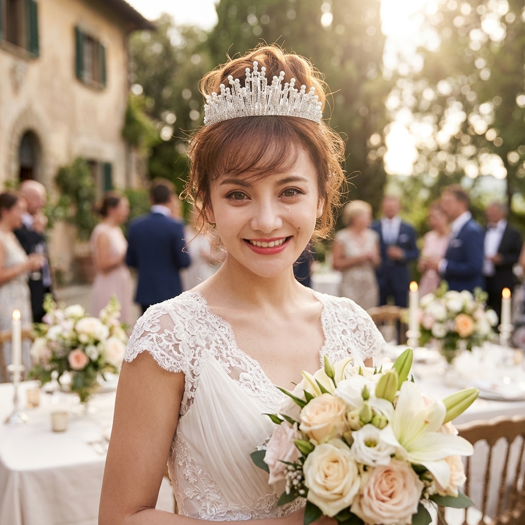 Bridal Pearl Crown Headpiece E - Event & Party Supply Photos 评论和价格