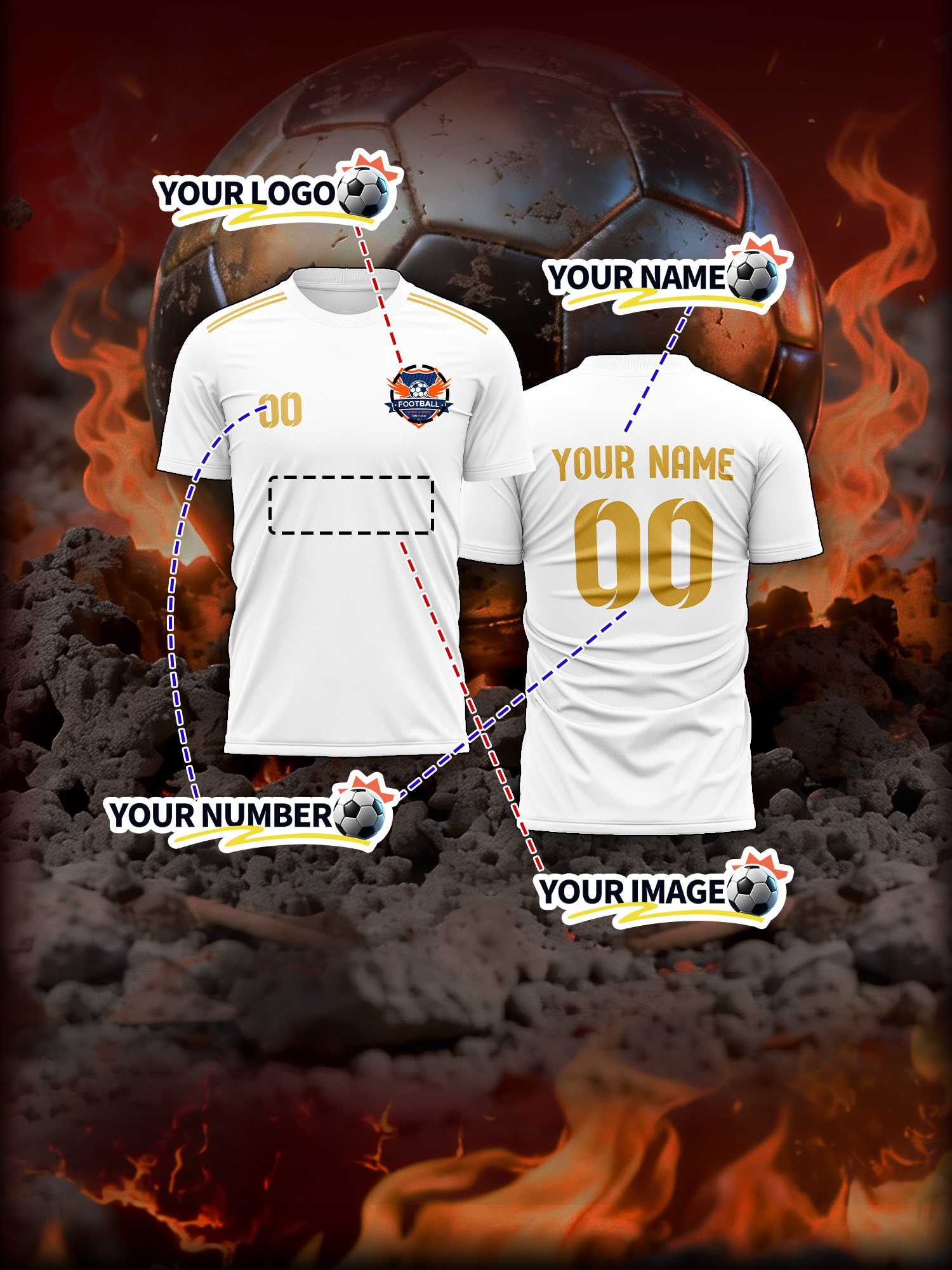 Custom Image Number Name Socce - Event & Party Supply Photos 评论和价格
