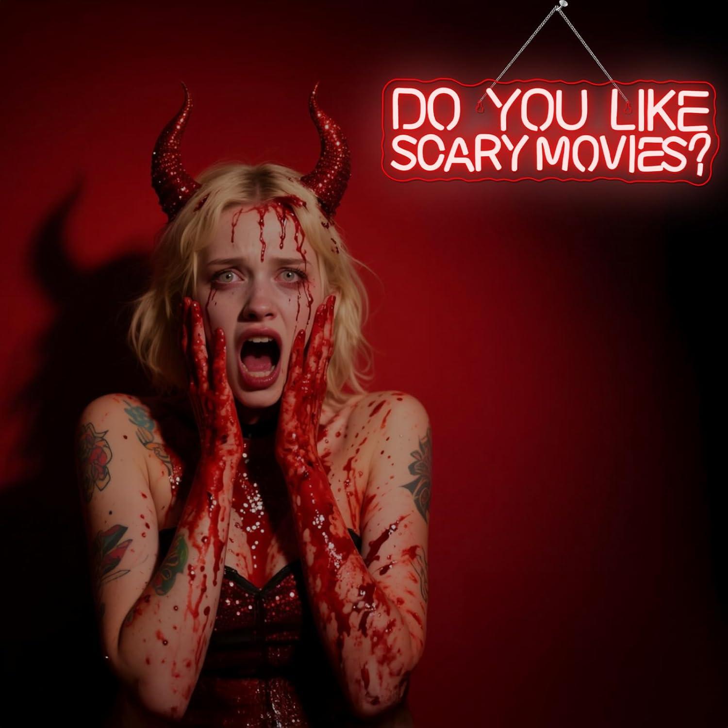 Do You Like Scary Movies Neon  - Neon Sign Party 评论和价格