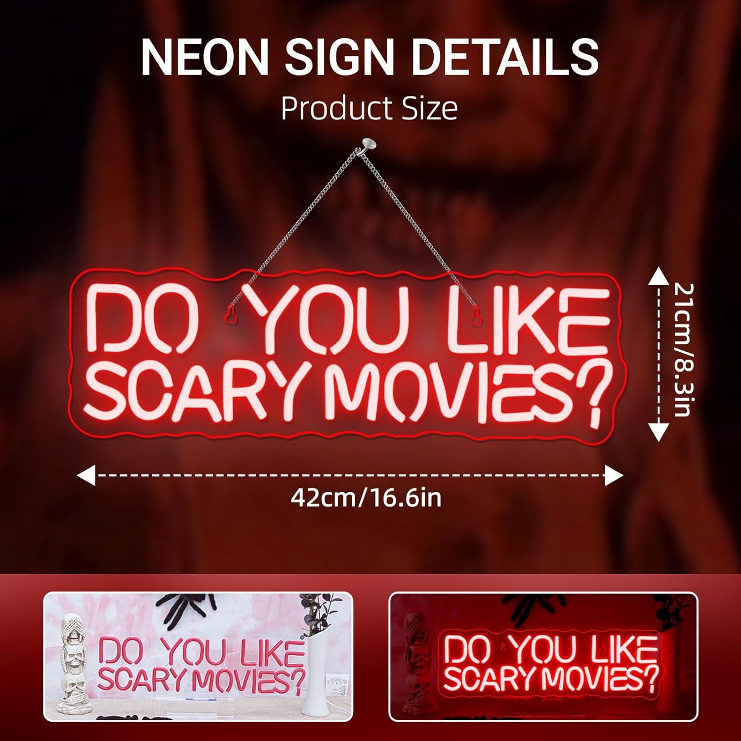 Do You Like Scary Movies Neon  - Neon Sign Party 评论和价格