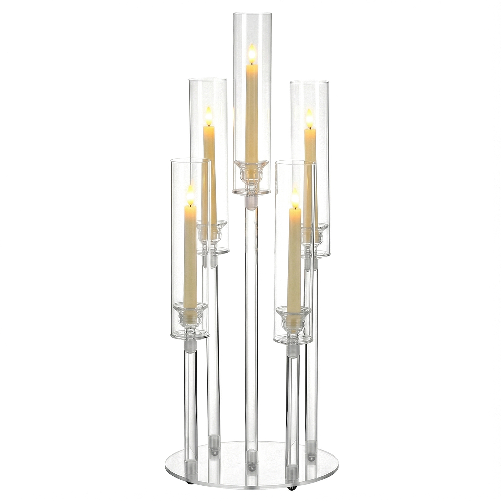 20/10PCS 5 Arm Acrylic Candle  - Centerpiece Stick 评论和价格