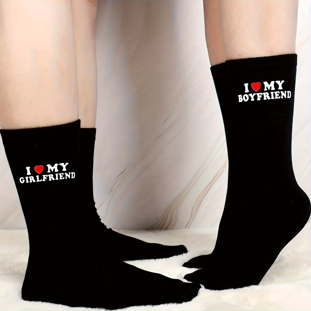 1 Pair Of Fun Couple Socks, I  - Event Z 评论和价格