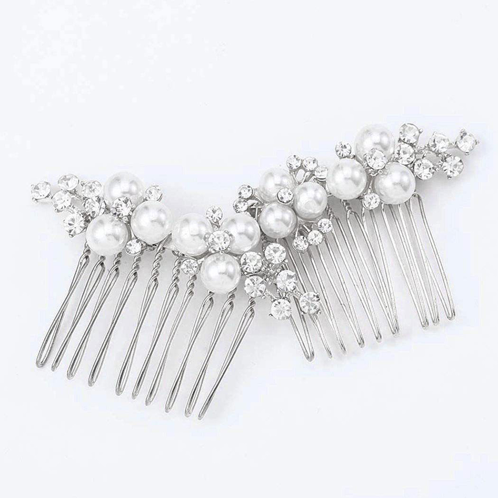 2Pcs Simple Wedding Hair Combs - Event Suppliers 评论和价格