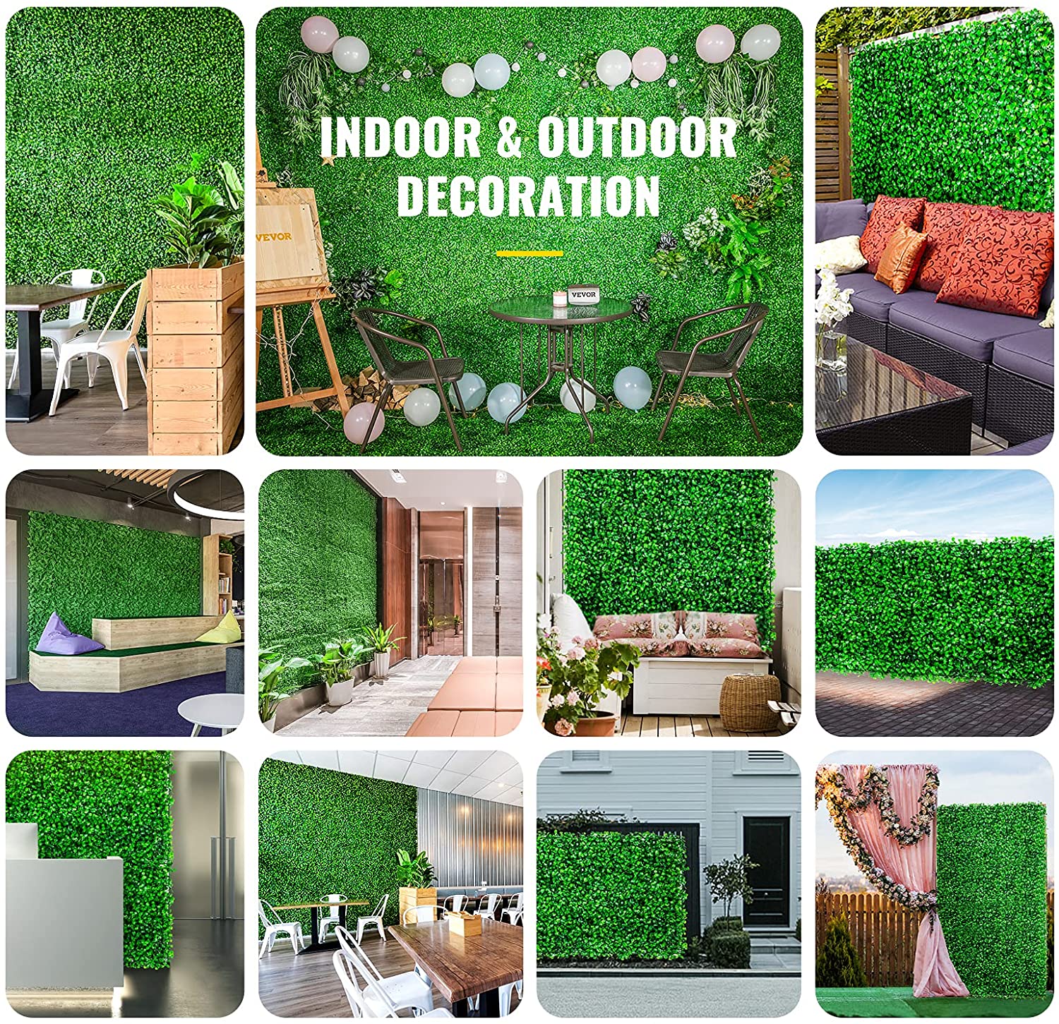 SucceBuy Artificial Plant Wall - Flower Wall Panel 评论和价格