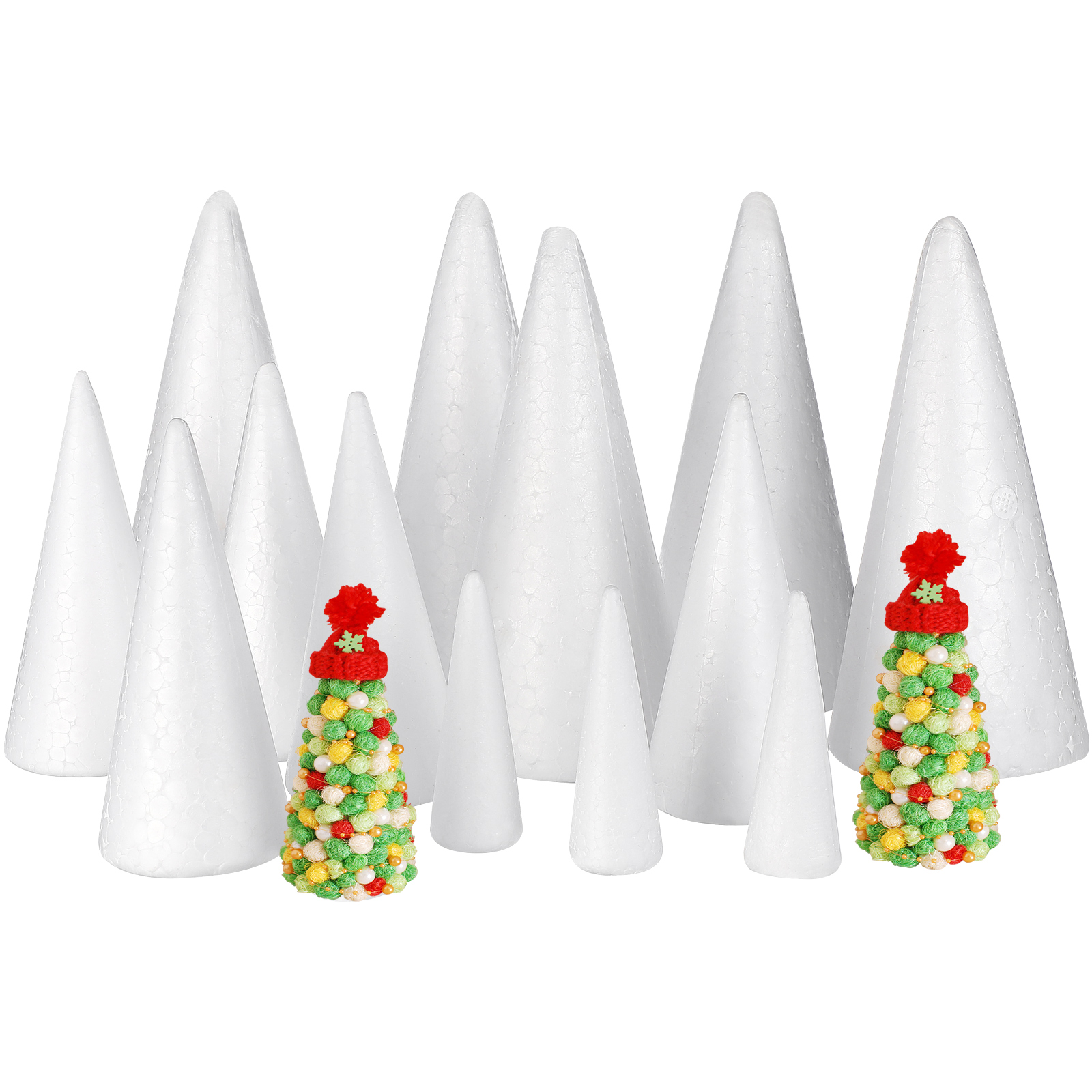 15Pcs Solid Foam Diy Cone Chil - Cotton Candy Cone 评论和价格