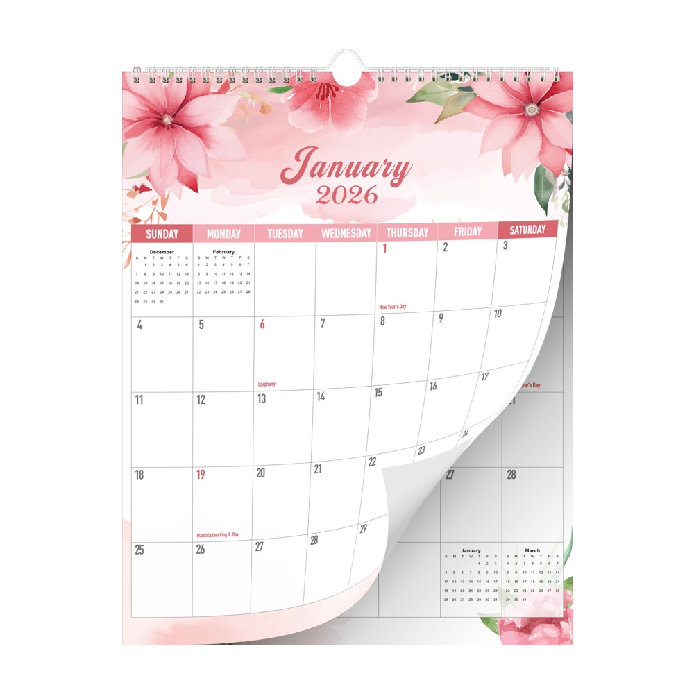 2026 Jan.- 2027 Jun. Wall Cale - Flower Wall Panel 评论和价格