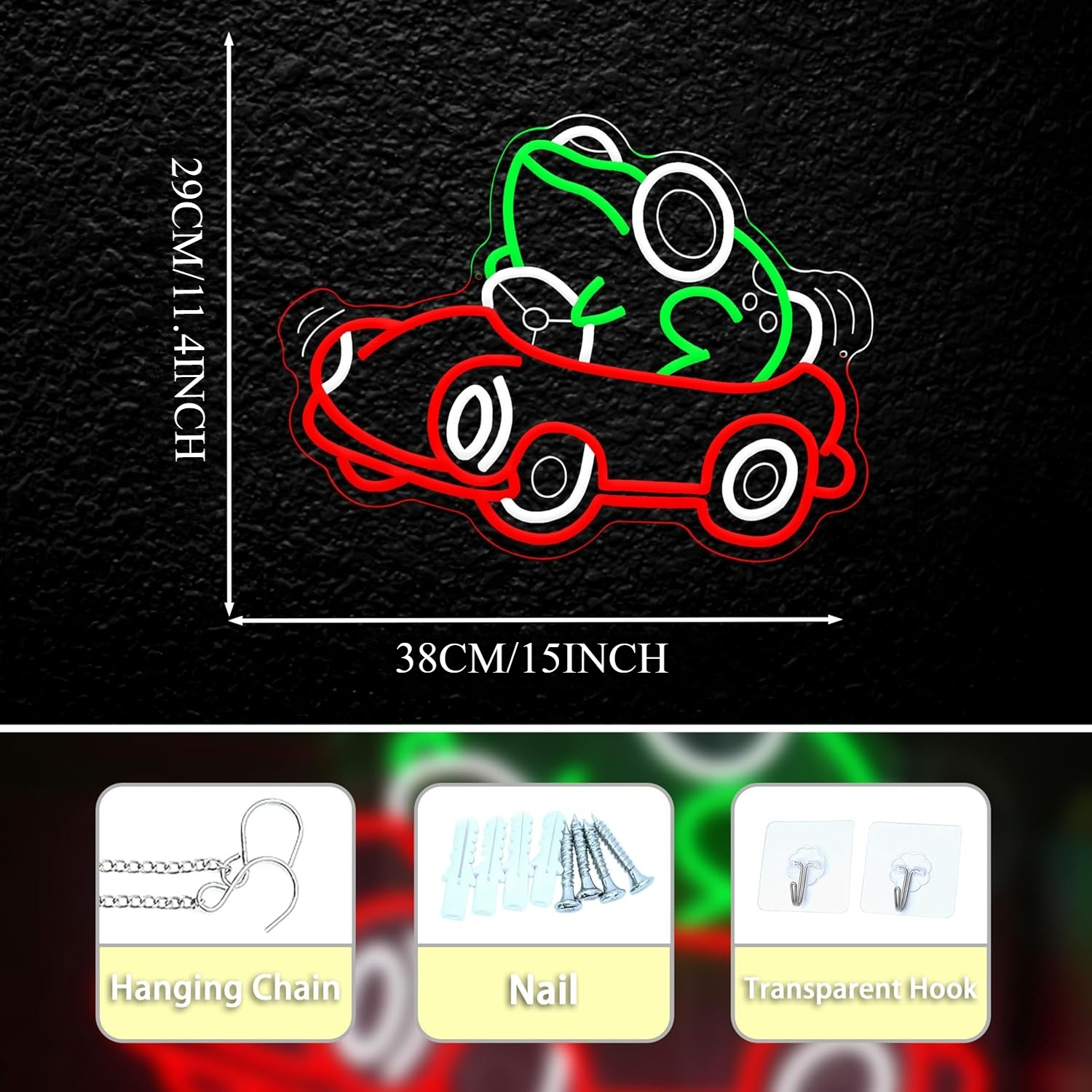 Frog Driving Car Neon Sign Art - Neon Sign Party 评论和价格