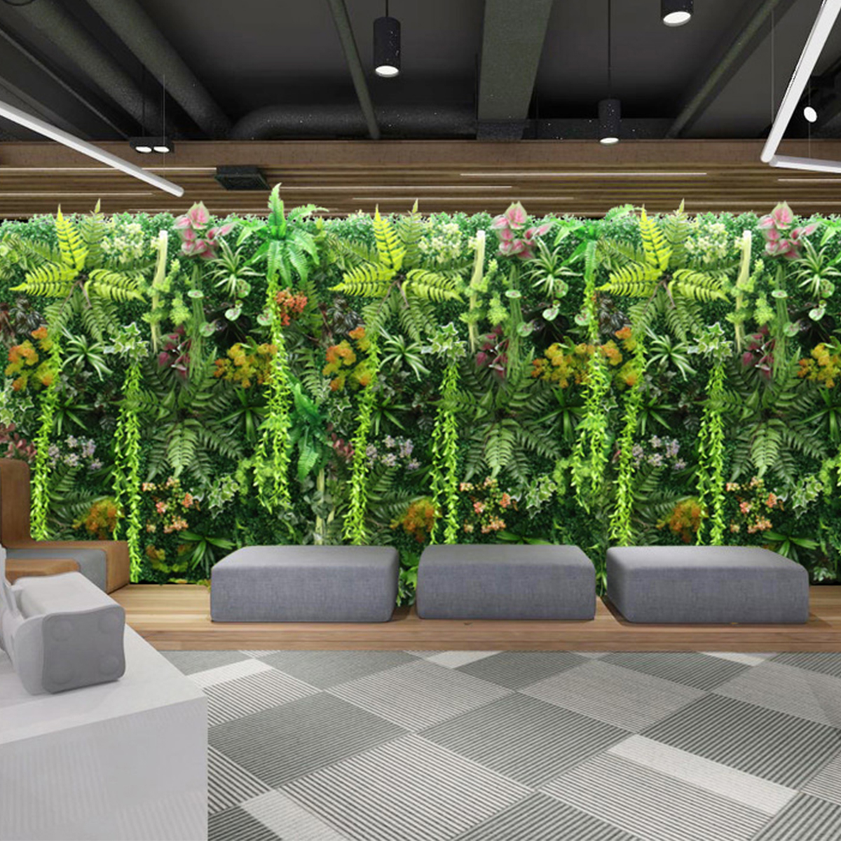 Artificial Plant Wall Plastic  - Flower Wall Panel 评论和价格