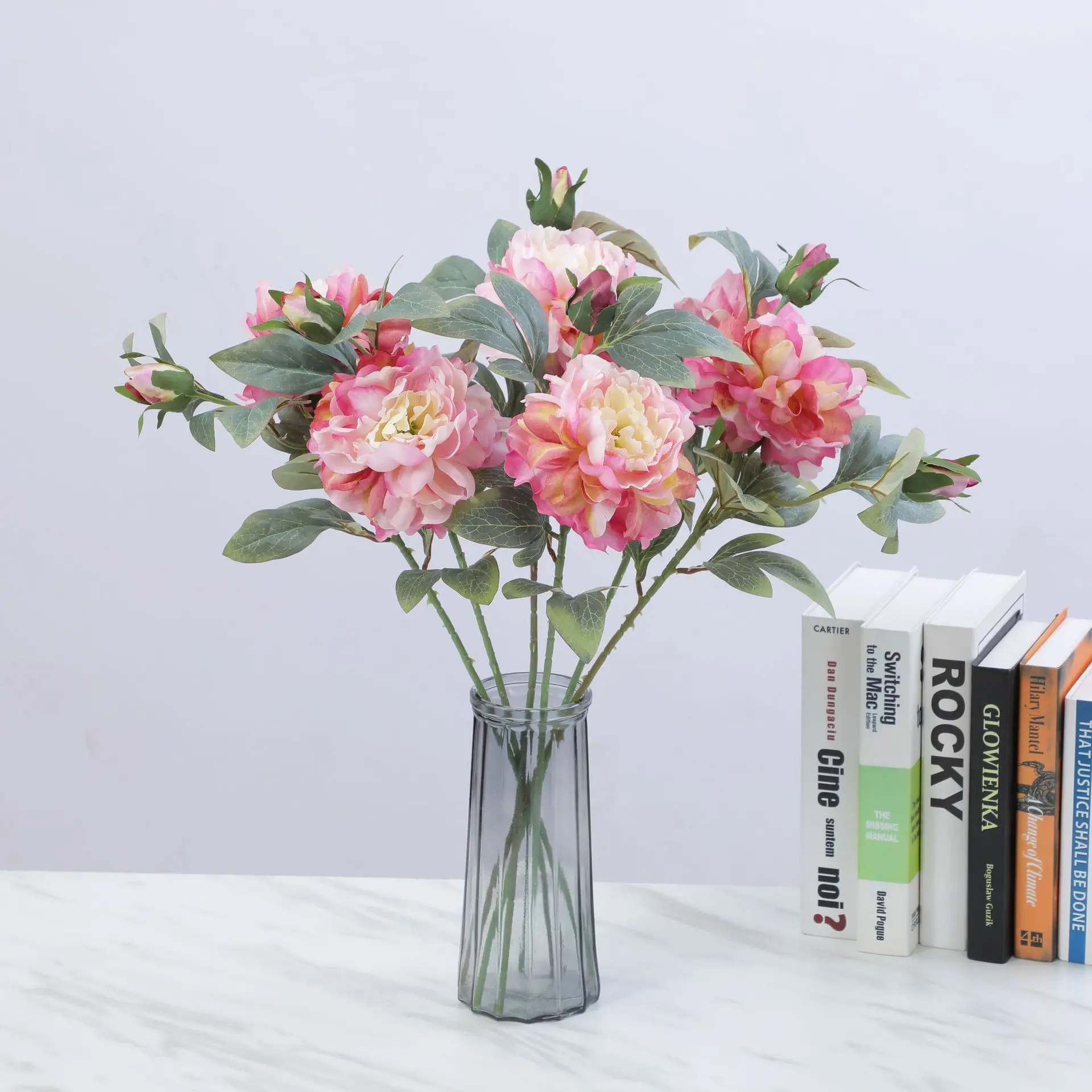 Artificial Peony Flower Single - Flower Wall Panel 评论和价格
