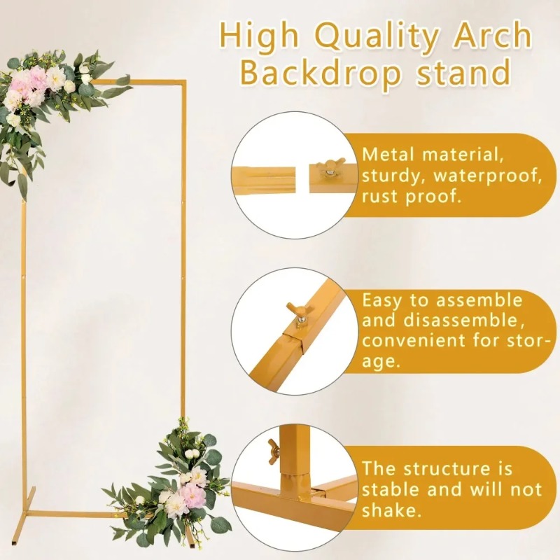 Wedding Arch 6.6FT X 6.6FT Squ - Balloon Arch Kit 评论和价格