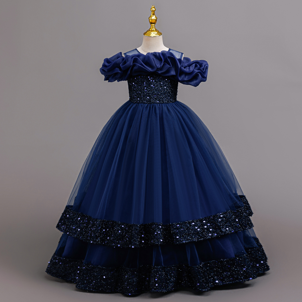 Girls Princess Off Shoulder Ru - Glitter Tablecloth 评论和价格