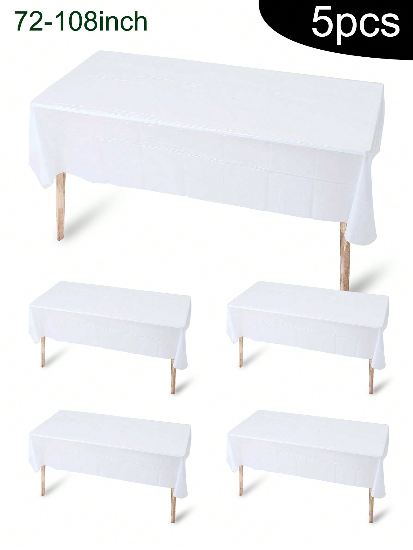 5pcs Disposable Plastic Party  - Table Cloth Disposable 评论和价格