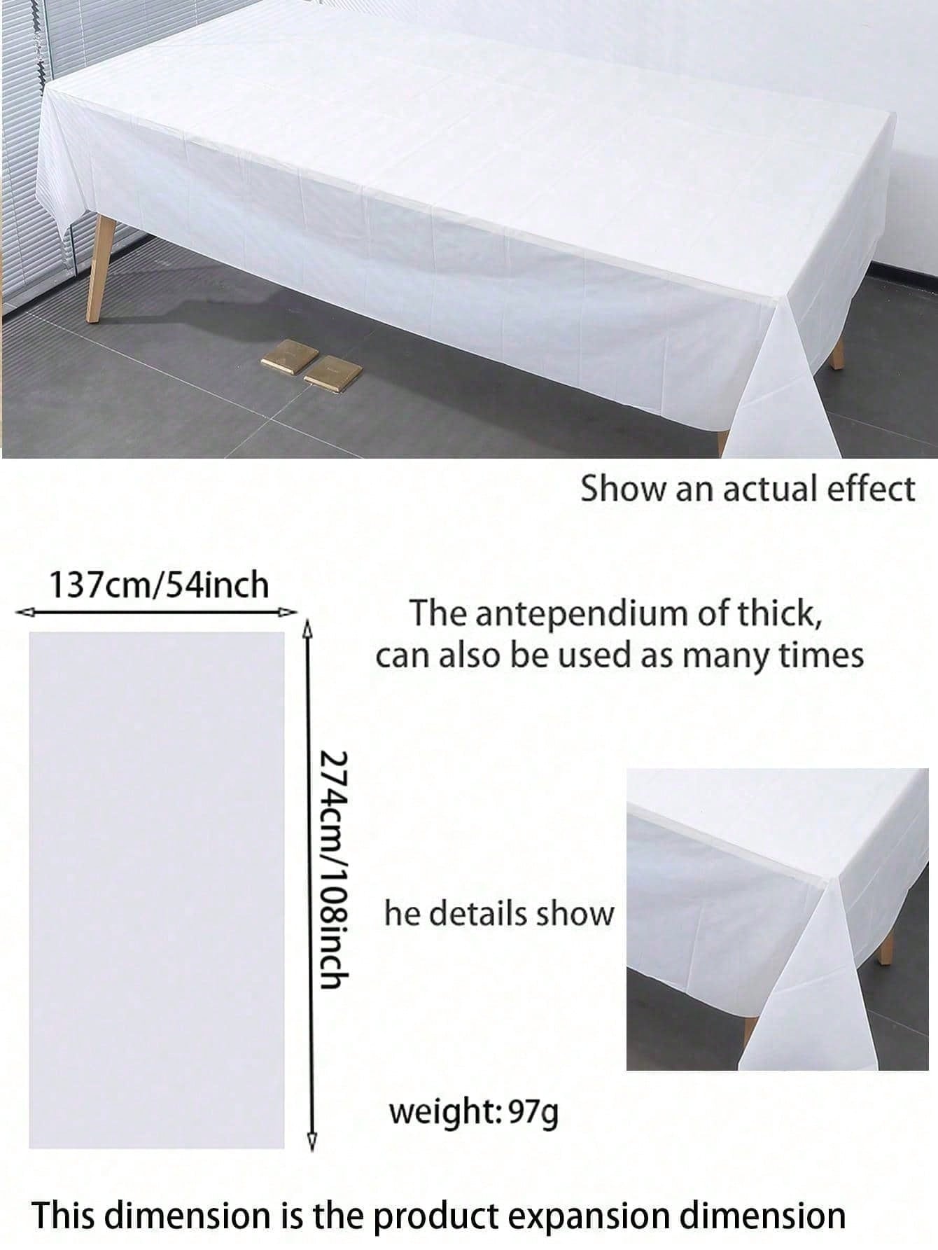 5pcs Disposable Plastic Party  - Table Cloth Disposable 评论和价格