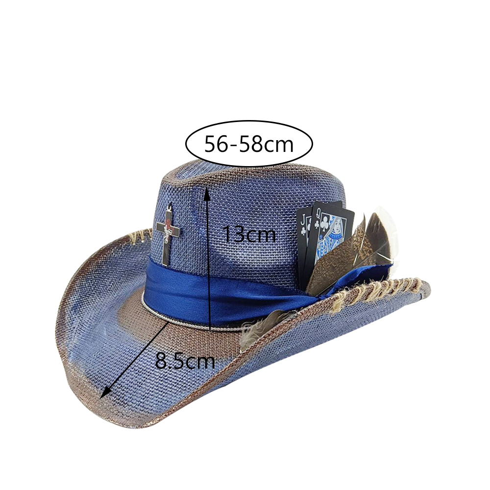Western summer cowboy hat stra - Paper Straw Color 评论和价格