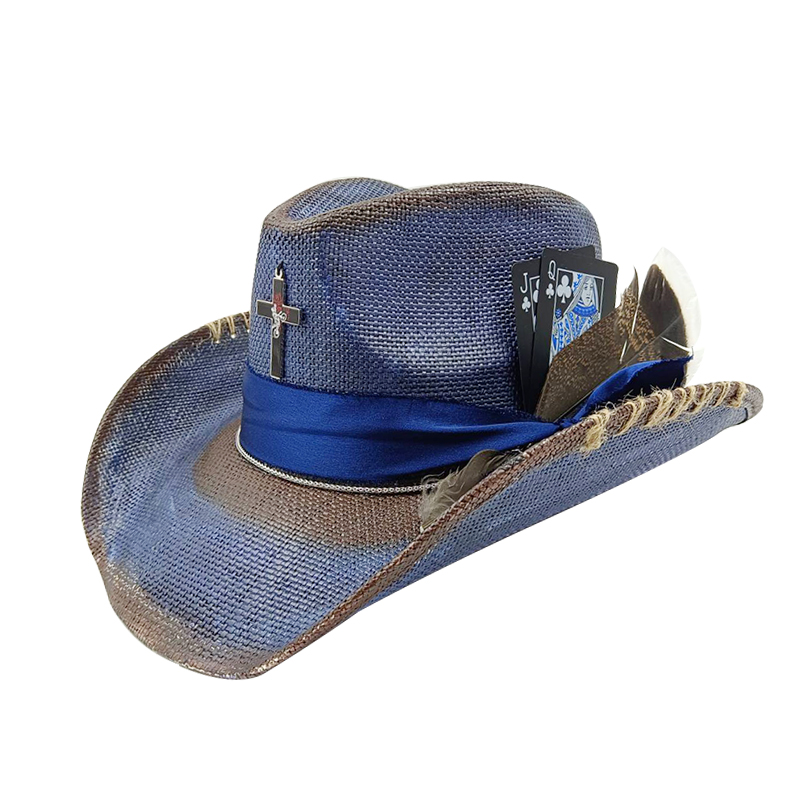 Western summer cowboy hat stra - Paper Straw Color 评论和价格