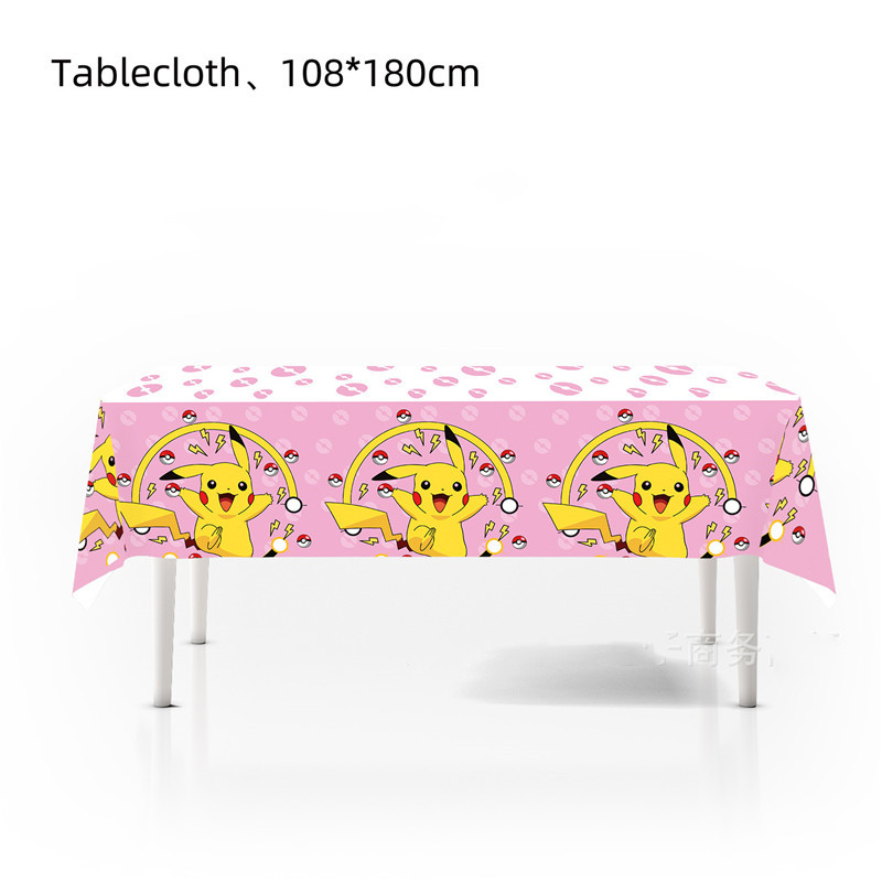 1pc Pikachu Pokemon Tablecloth - Table Cloth Disposable 评论和价格