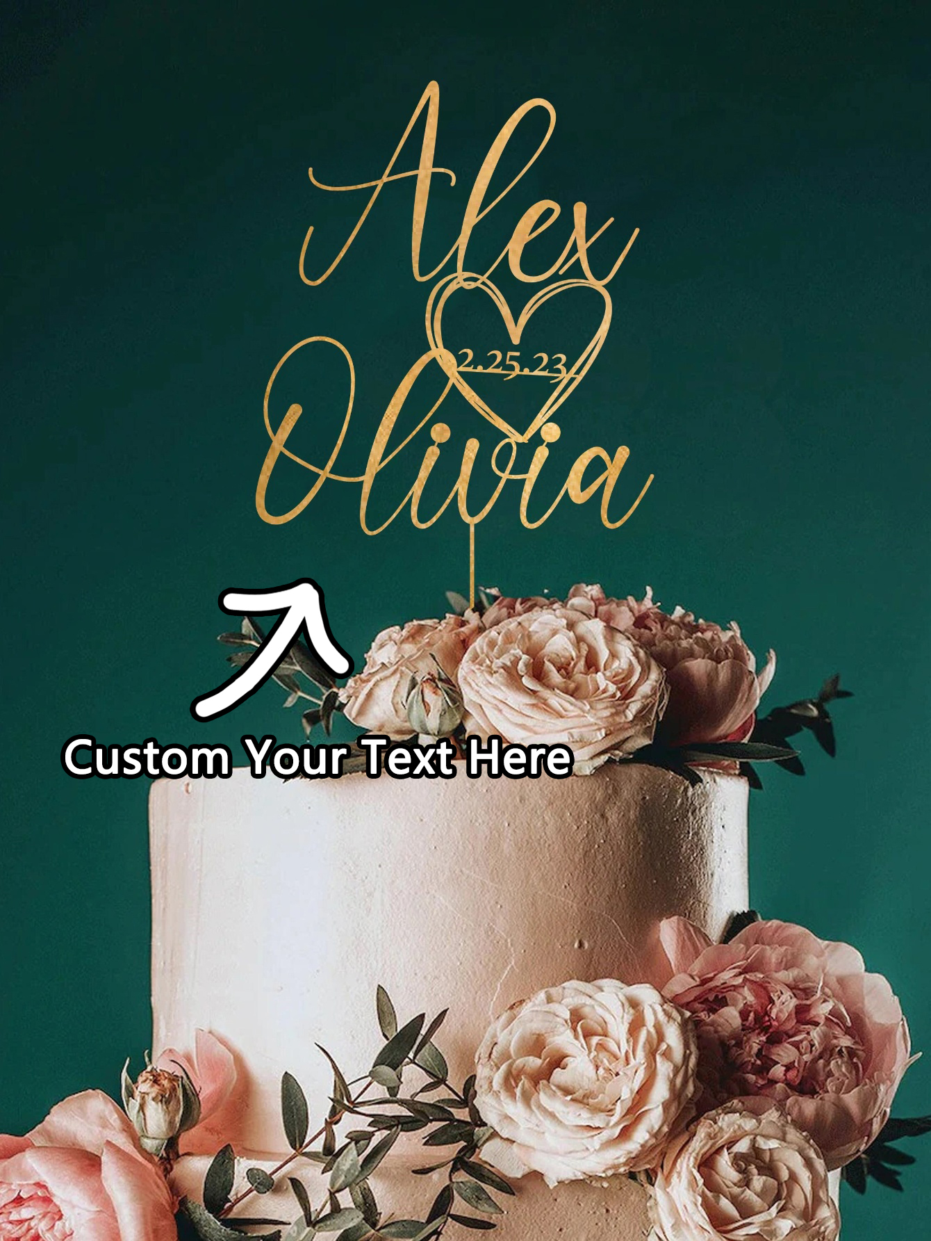 Custom Cake Topper - 1PC Perso - Event Suppliers 评论和价格