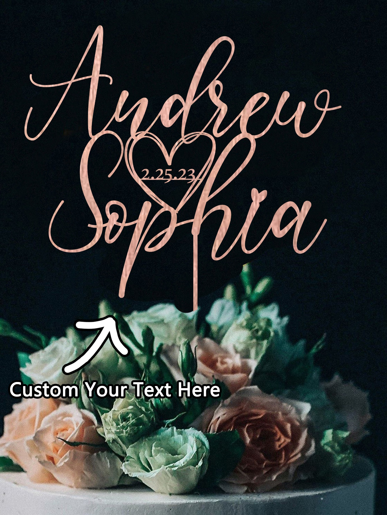 Custom Cake Topper - 1PC Perso - Event Suppliers 评论和价格