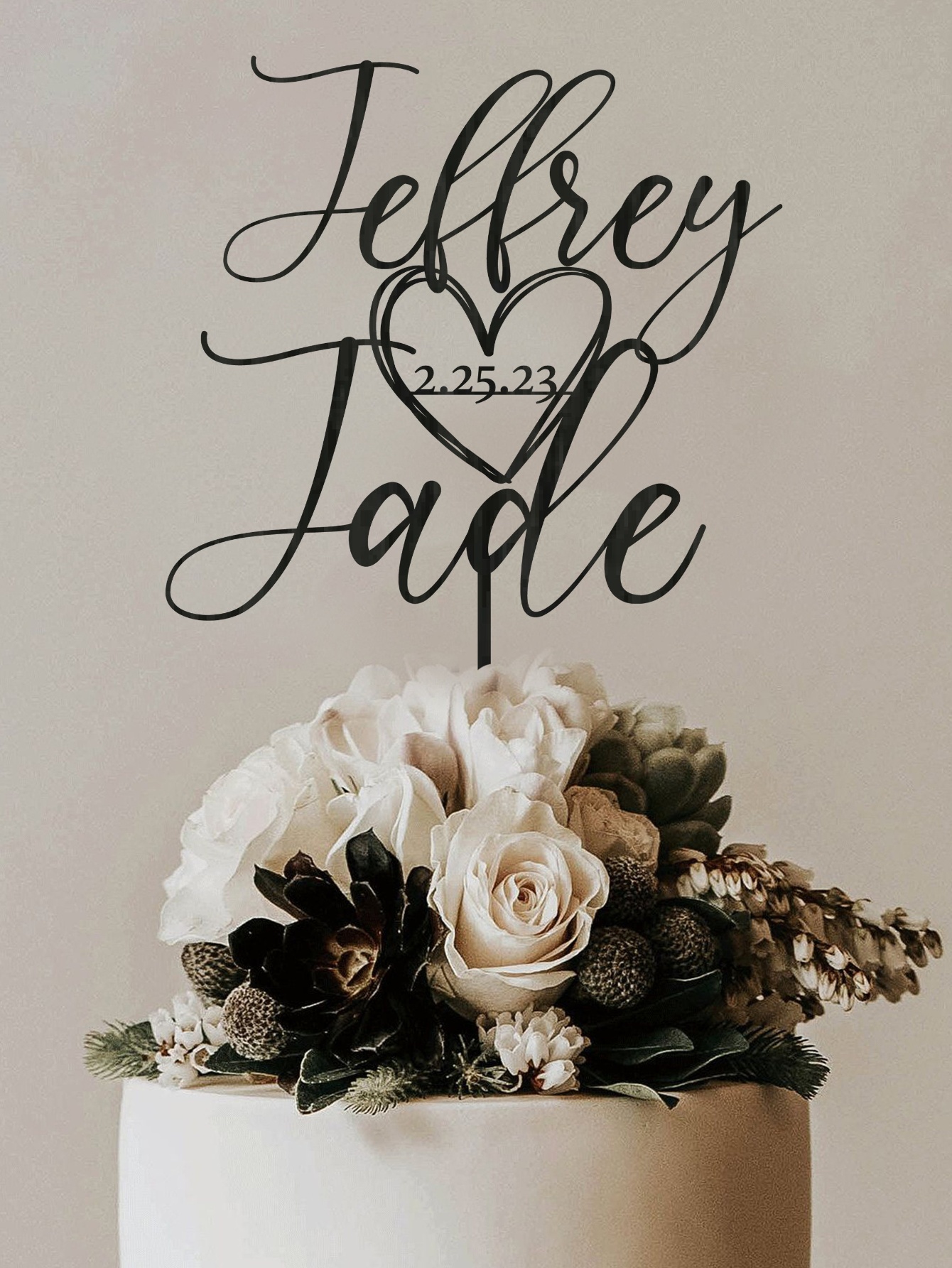 Custom Cake Topper - 1PC Perso - Event Suppliers 评论和价格