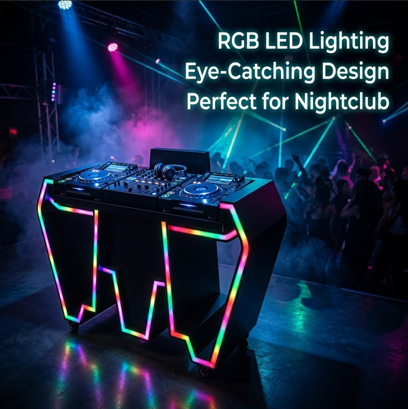 Custom Metal LED DJ Booth Tabl - Event Suppliers 评论和价格