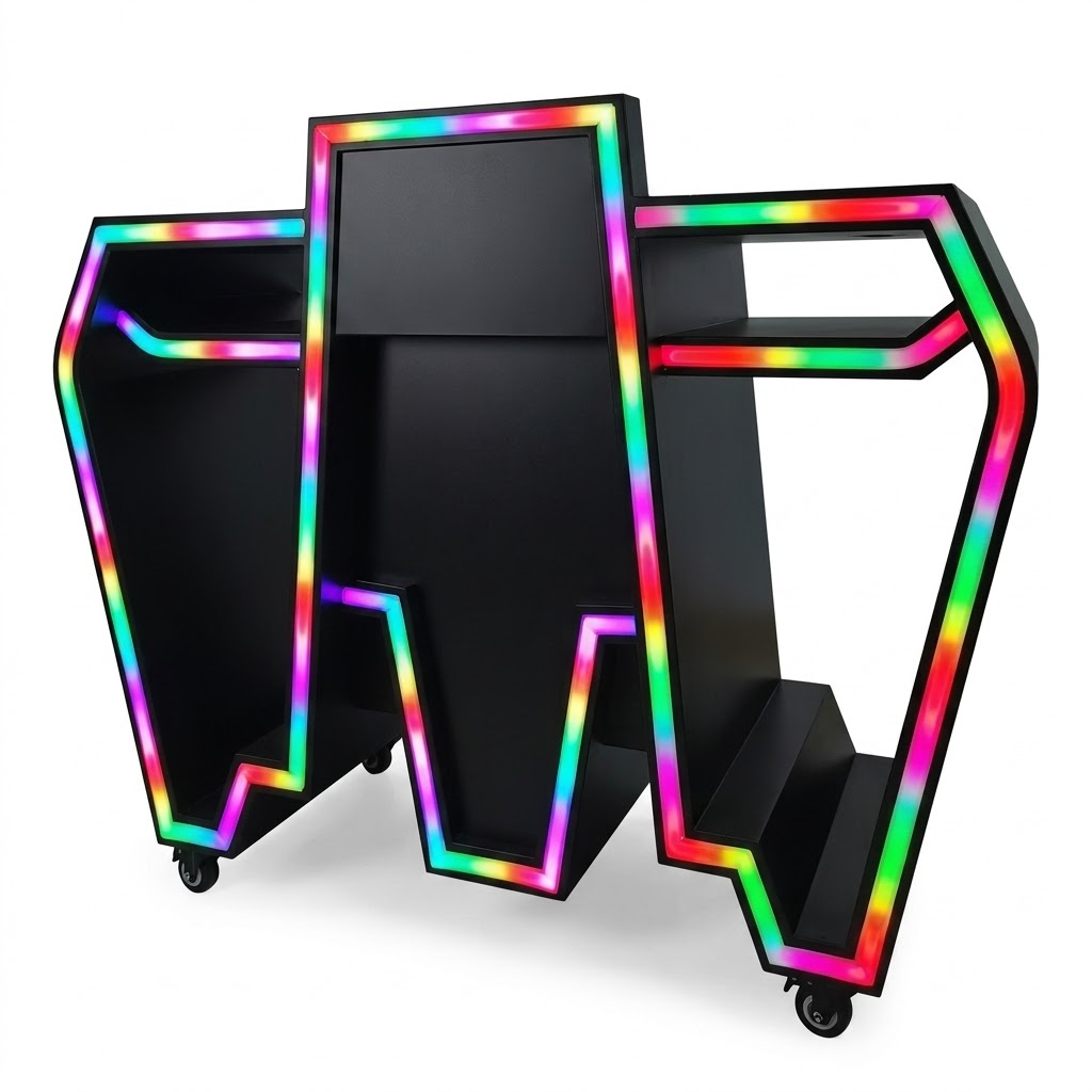 Custom Metal LED DJ Booth Tabl - Event Suppliers 评论和价格