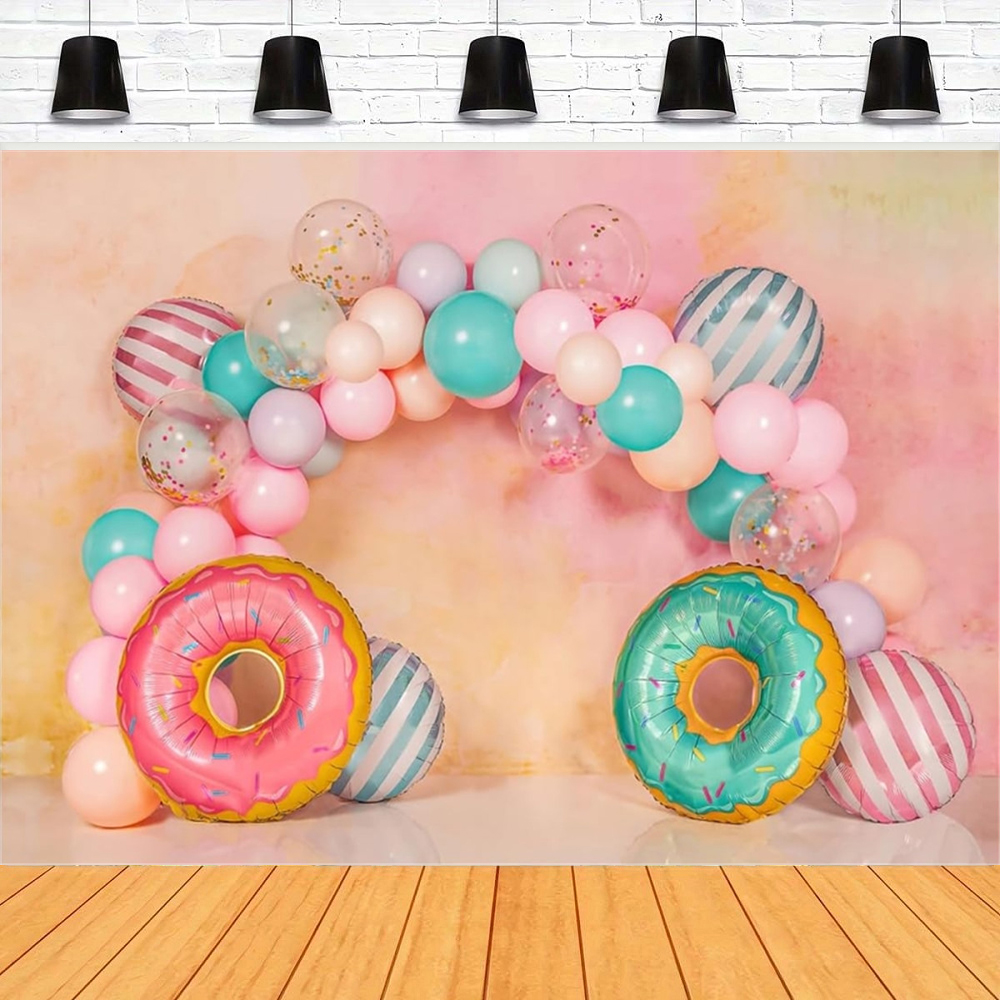 Donut Photography Backdrop Pin - Dessert Table Backdrop 评论和价格