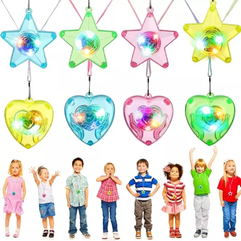 20pcs LED Light Up Necklace Pe - Cotton Candy Cone 评论和价格