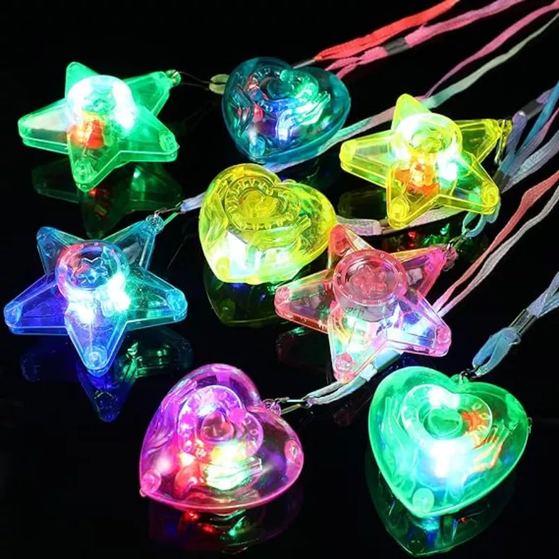 20pcs LED Light Up Necklace Pe - Cotton Candy Cone 评论和价格
