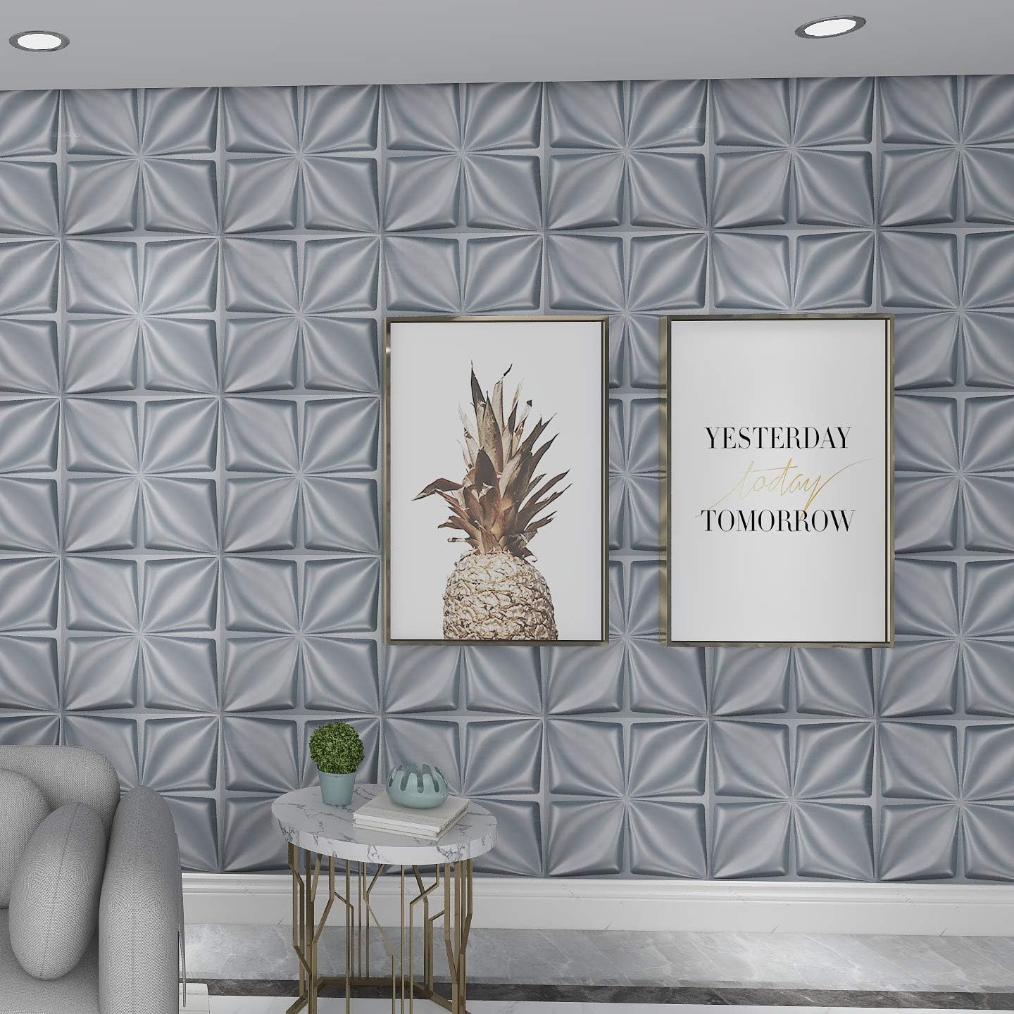 3D Wall Panel PVC Flower Desig - Flower Wall Panel 评论和价格