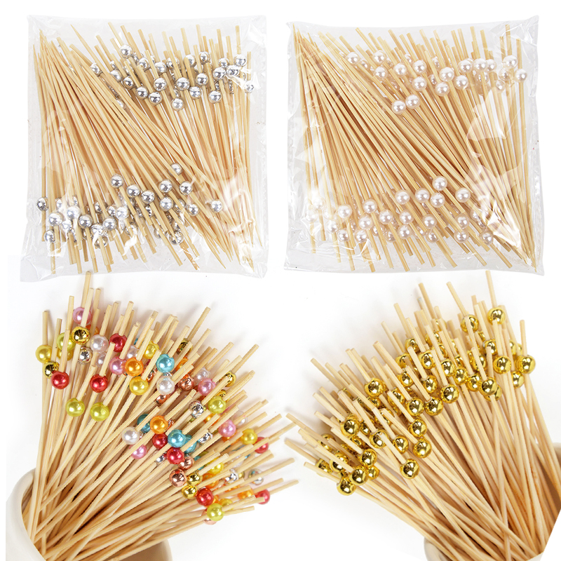100Pcs Disposable Bamboo Skewe - Centerpiece Stick 评论和价格
