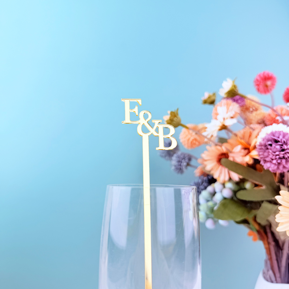 20pcs/50pcs Custom Initial nam - Centerpiece Stick 评论和价格
