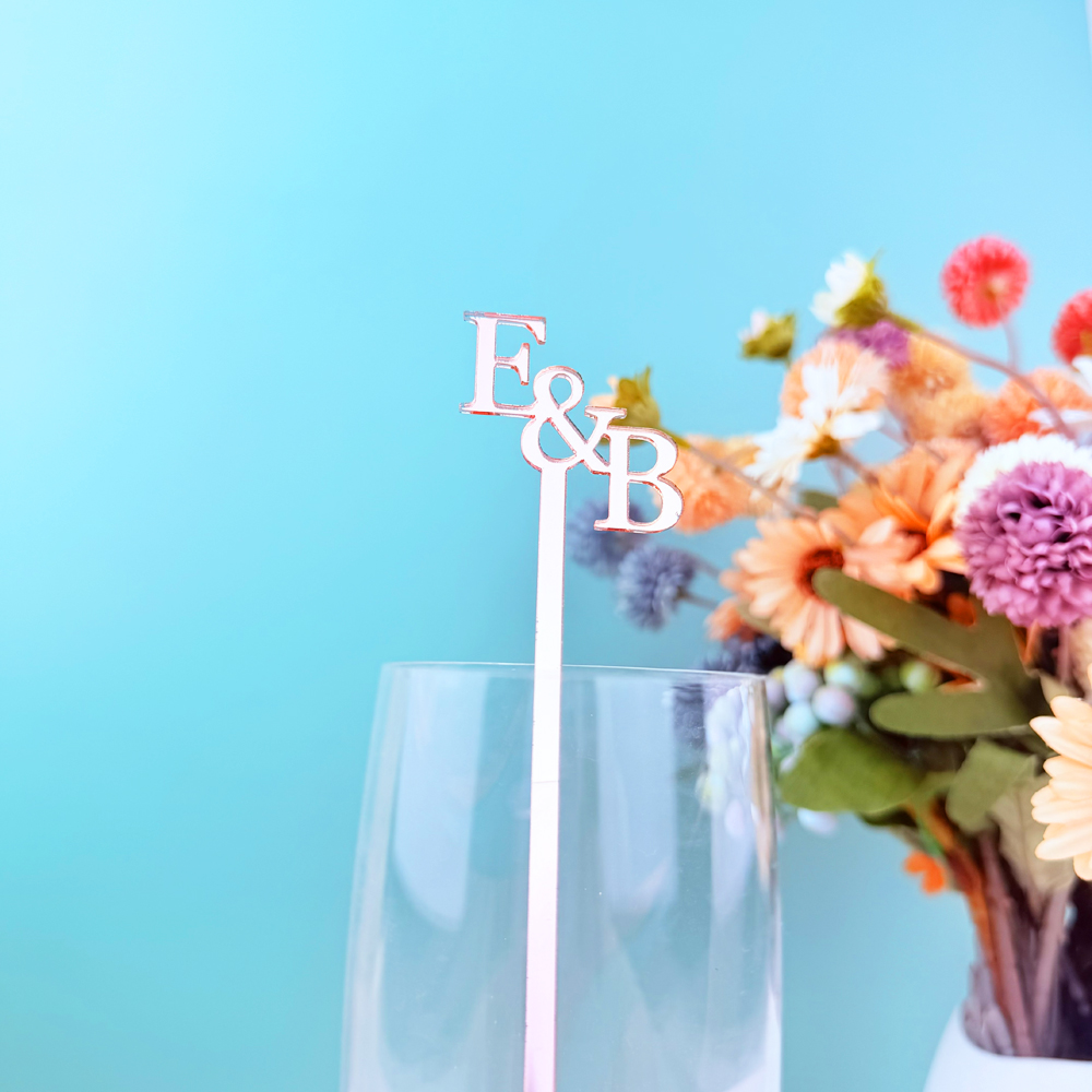 20pcs/50pcs Custom Initial nam - Centerpiece Stick 评论和价格
