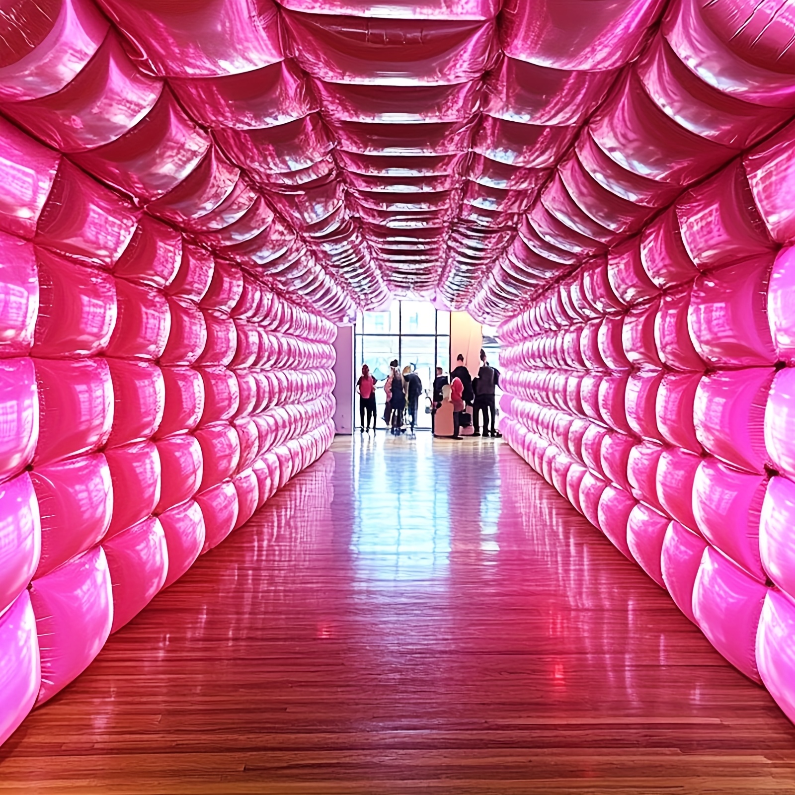 25pcs Magenta Pink Square Foil - Balloon Arch Kit 评论和价格