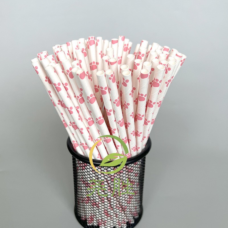 Moustache Paper Straw Cow Blac - Paper Straw Color 评论和价格