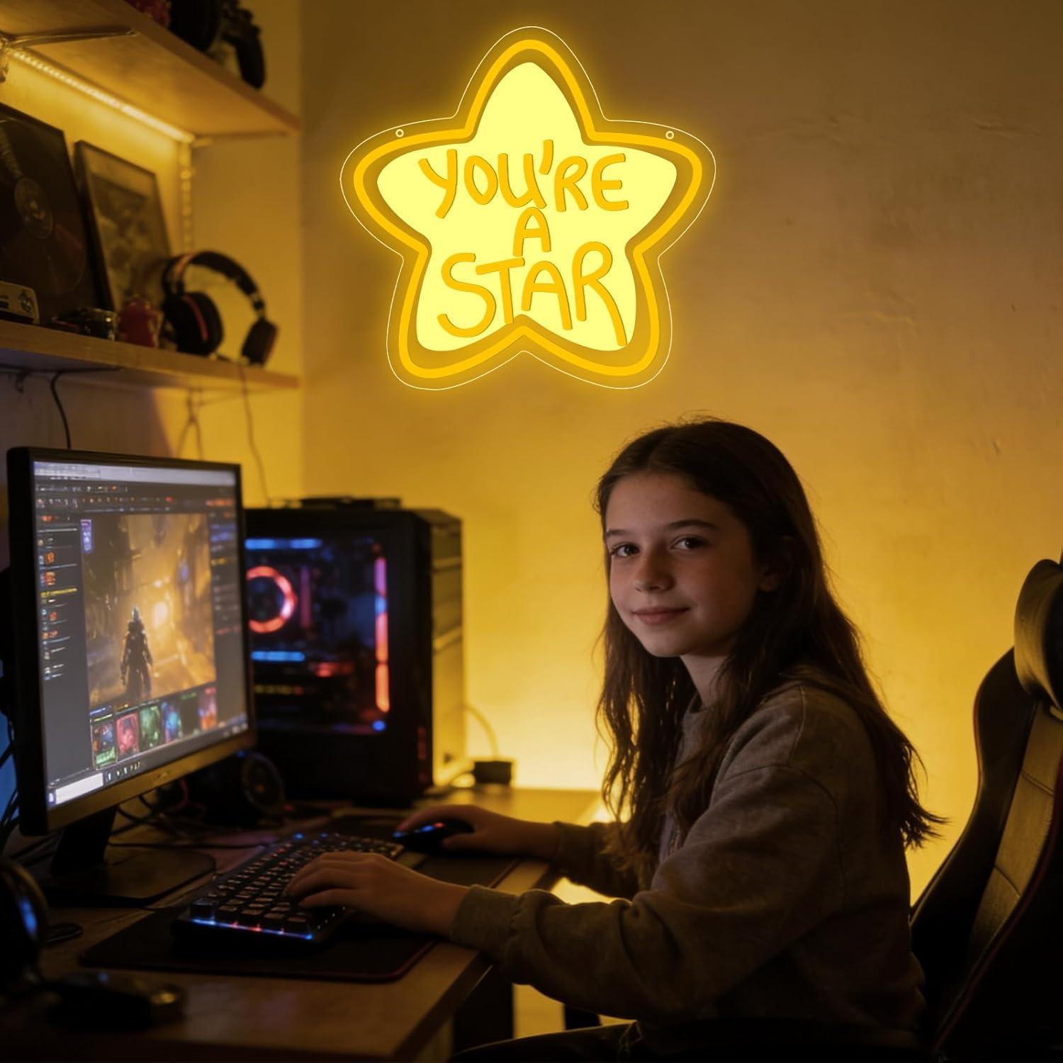 You're A Star Neon Sign USB Di - Neon Sign Party 评论和价格