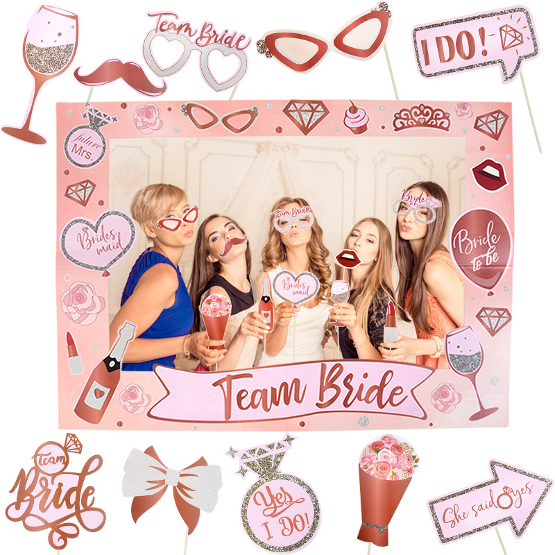31Pcs Bachelorette Party Rose  - Photo Booth Frame 评论和价格