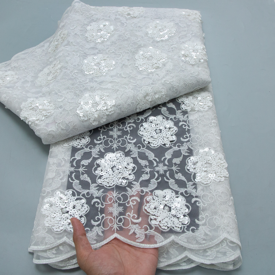 2026 French Embroidered Mesh L - Glitter Tablecloth 评论和价格