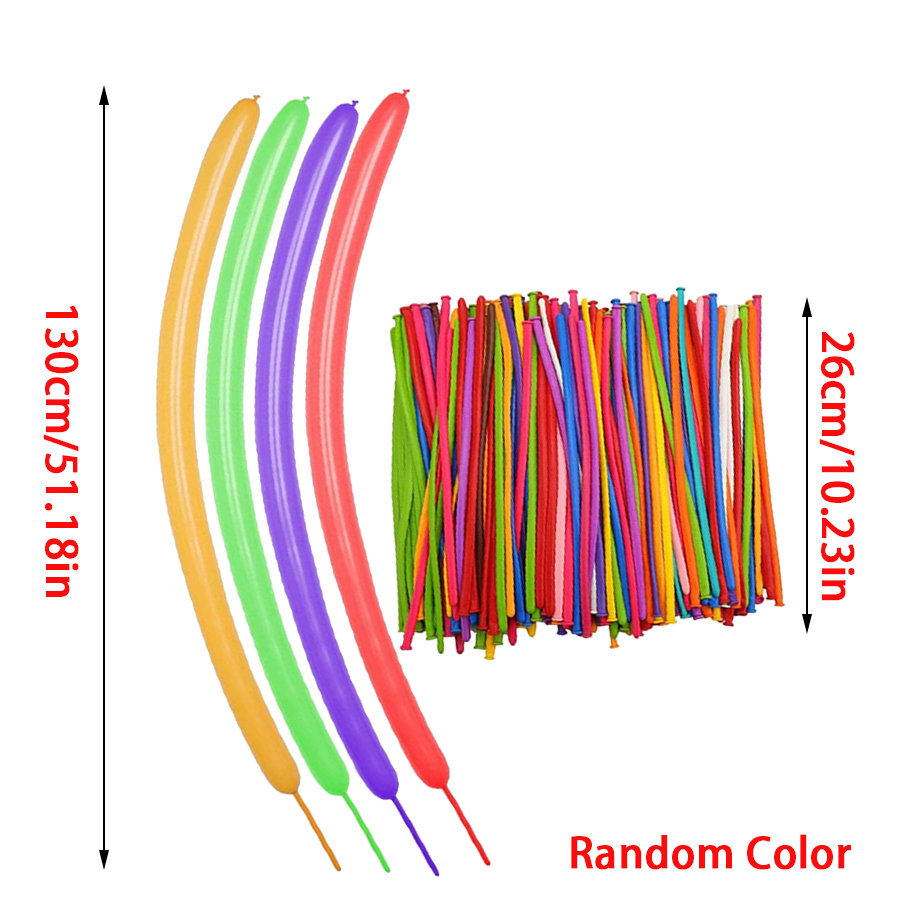 50/101pcs Long Strip Balloon w - Balloon Pump Hand 评论和价格
