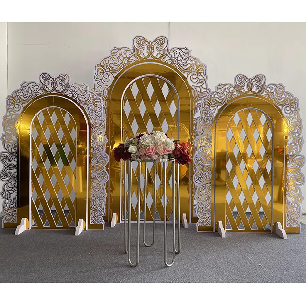 Hot Sale Gold Trim Flower Acry - Party Event Supplier 评论和价格