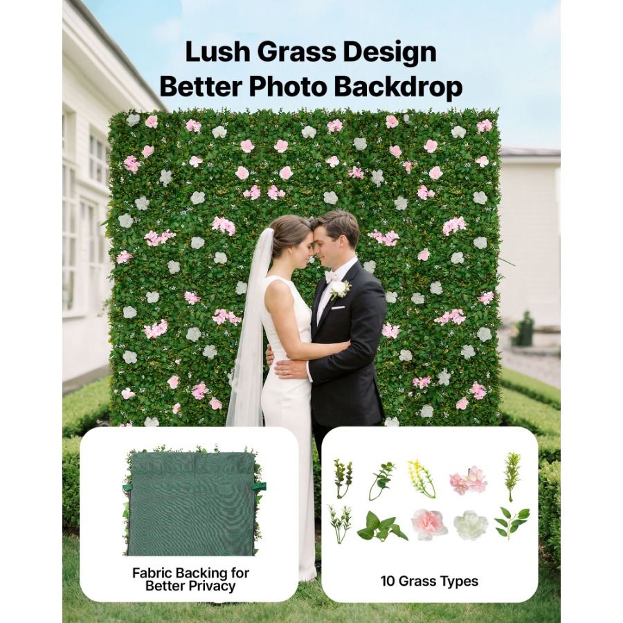 Wedding event backdrop: 3D sil - Flower Wall Panel 评论和价格