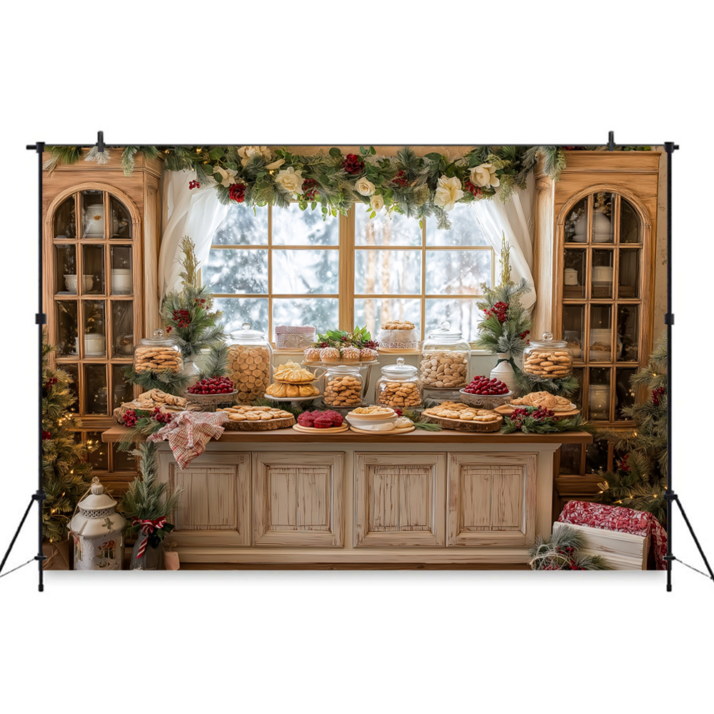 Christmas-Themed Dessert Table - Dessert Table Backdrop 评论和价格