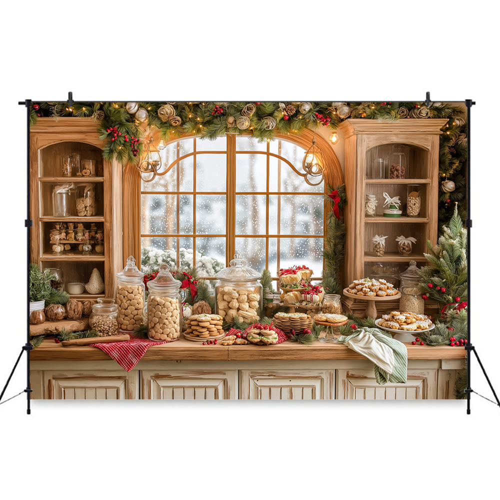 Christmas-Themed Dessert Table - Dessert Table Backdrop 评论和价格